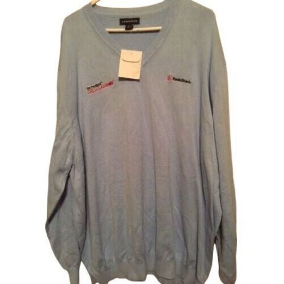 LANDS' END SIZE XXL RADIO SHACK CELLULAR ONE SIZE XXL V-NECK SWEATER *NEW* - Picture 1 of 4